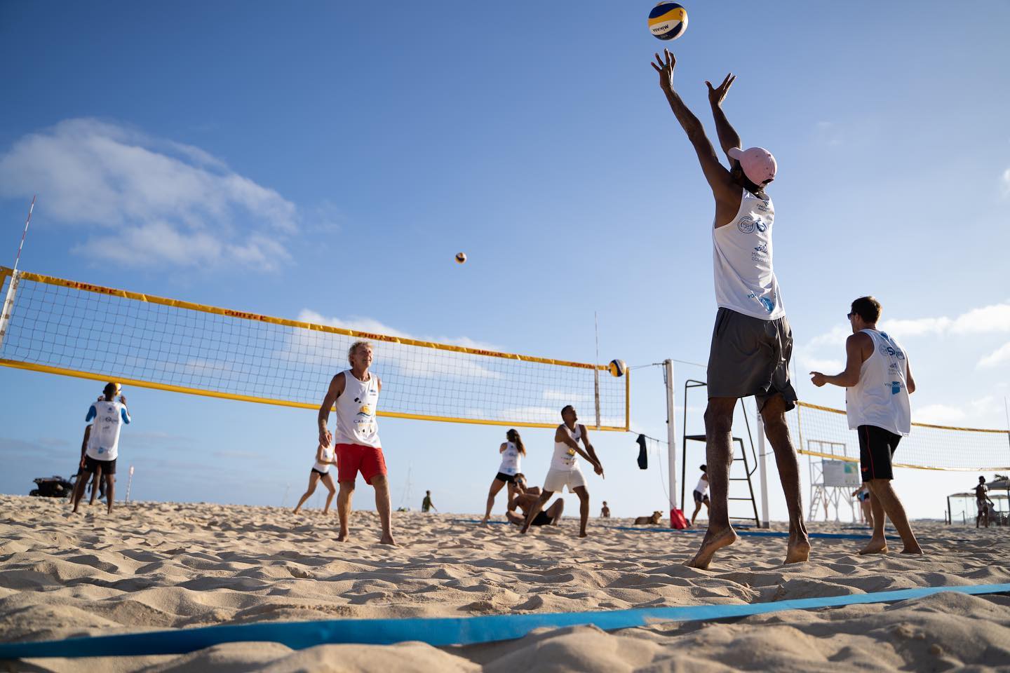Beachvolleyball Training with @cabolibre_beachcamps 🏐☀️
.
First of all we train for two hours once a day!
.
Not only do you train with a professional beachvolleyball coach, but you train in homogenous groups.
.
Our coach’s place great emphasis on helping you improve your technique and teaching you new techniques. In addition you can always get in touch with our coaches for any further wishes and questions!
#beach #beachvolleyball #beachcamp #volleyball #volleyball #volley #voleibol #voleidepraia #vôlei #vôleidepraia #santamaria #salisland #caboverde #capeverde #volleyballafrica #beachvolleyballafrica #voleydeplaya #cabolibrebeachcamps #cabolibre #instadaily #instapic #summer #summervibes #lifestyle #lifeisgood #volley #volleyballteam #volleyballlife #volleyballplayer #sunny #sunlover #coach